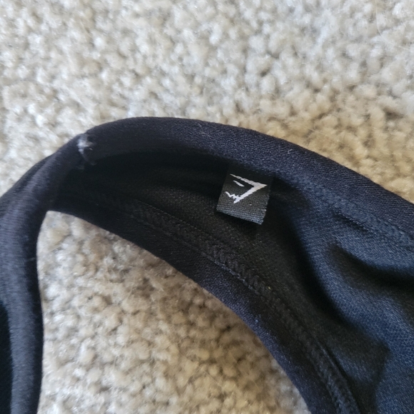 Gymshark Tee Back Padded Sports Bra Black Size XS - Picture 7 of 8